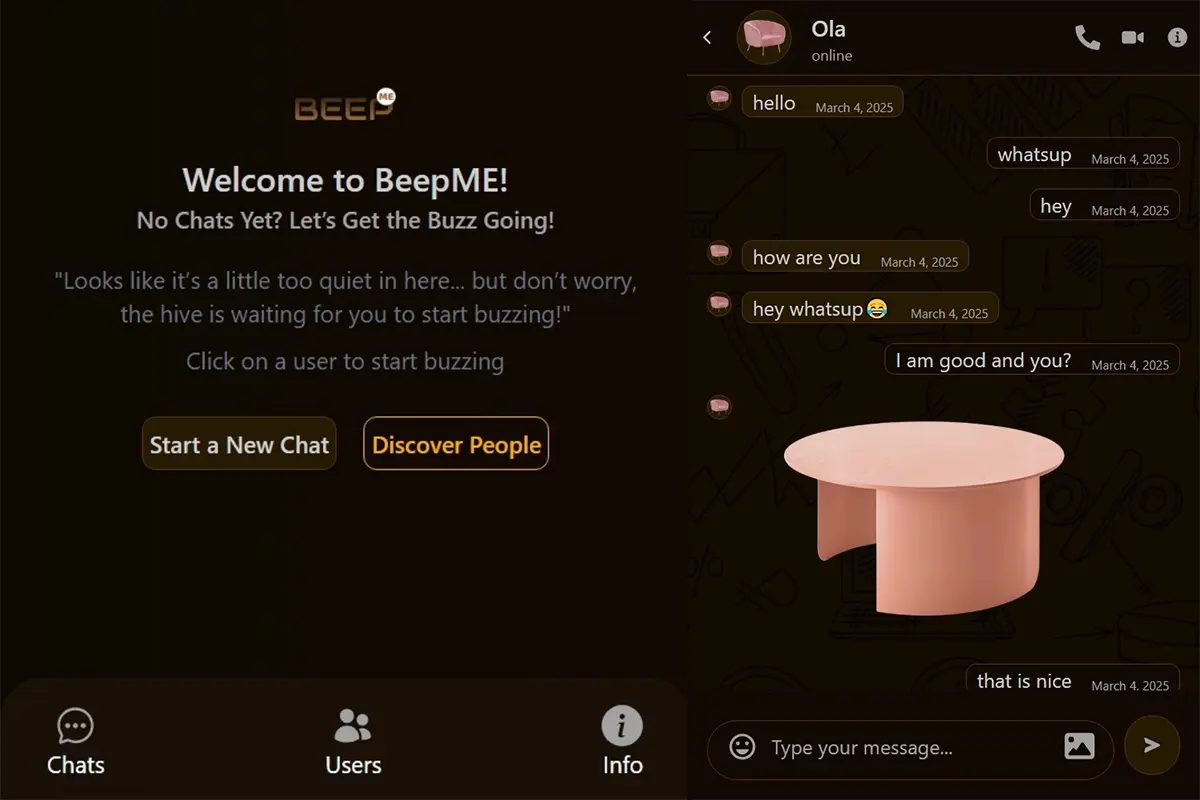 BeepME – Real-Time Chat App