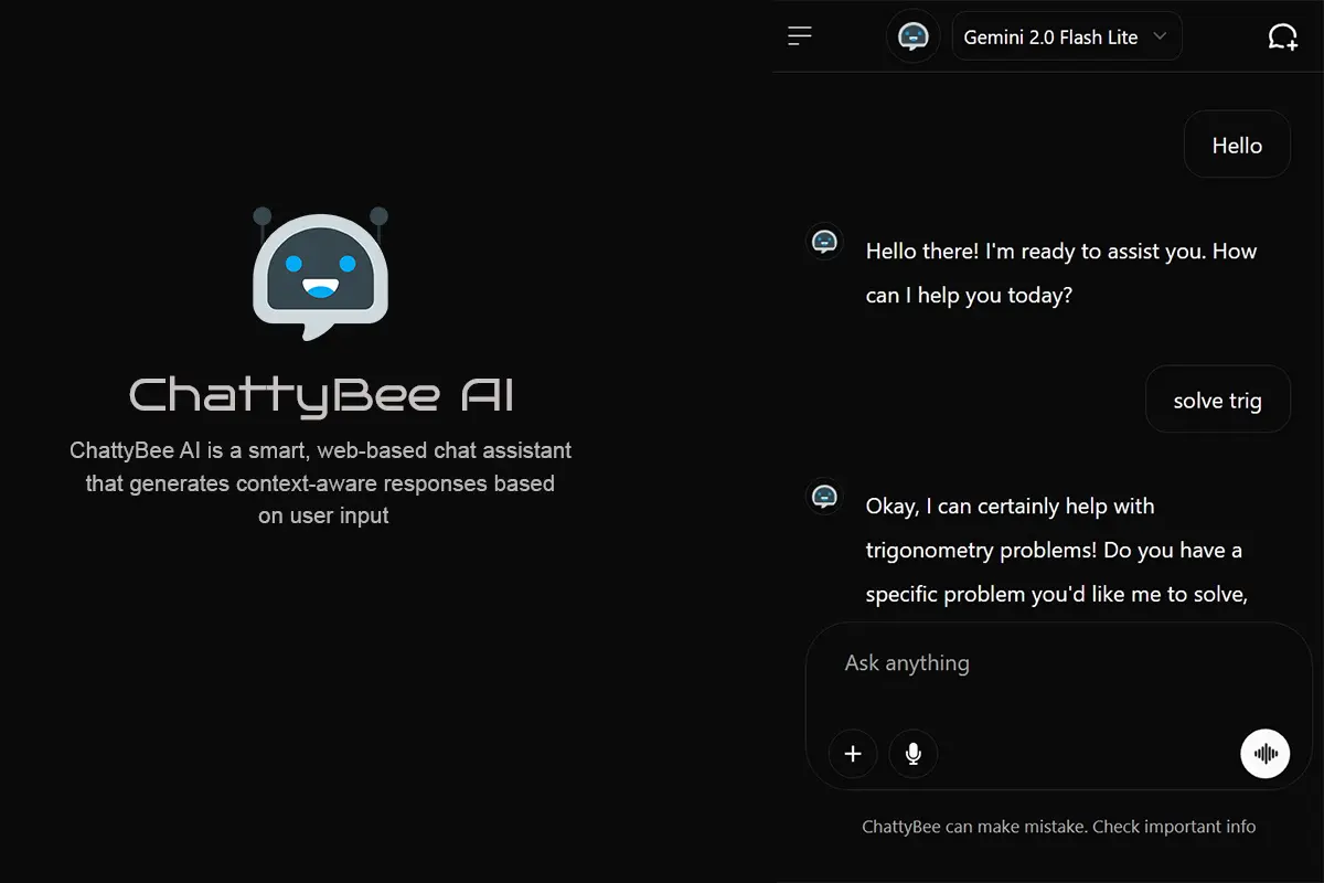 ChattyBee AI — Chat Assistant