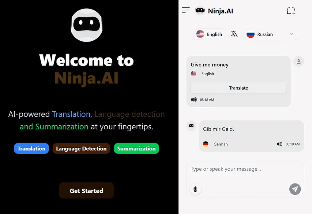 Ninja.Translator – AI Text Assistant